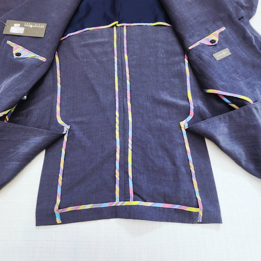 Bernard Zins Blazer 54 EU 44 US LARRY Linen Silk Blend Sport Coat Jacket NWT - Picture 6 of 16